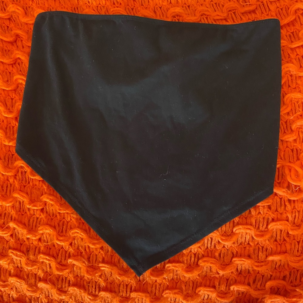 Black bandeau top